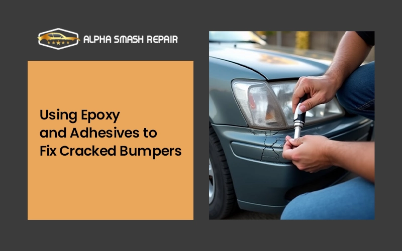 using epoxy and adhesives to fix cracked bumpers